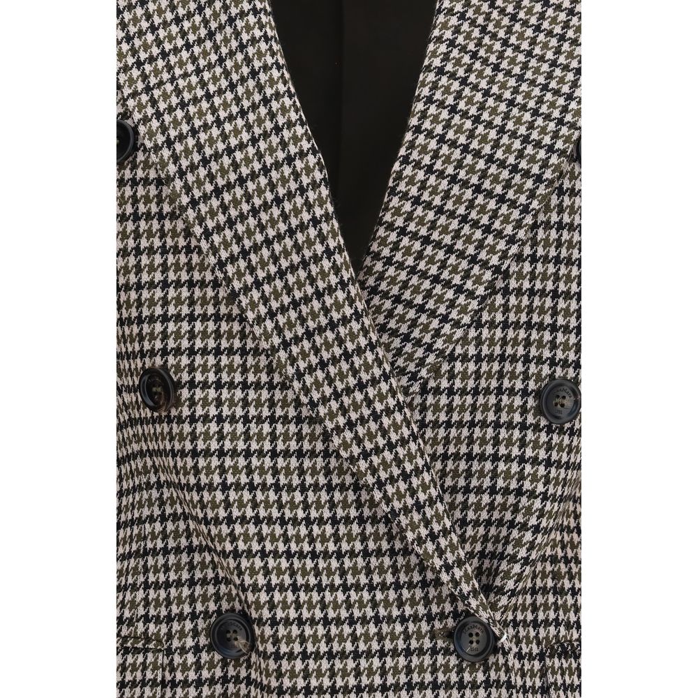 Max Mara multicolor viscose blazer with tailored fit and vibrant pattern, stylish for office or casual wear.