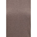 Max Mara brown Lyocell sweatshirt featuring a relaxed fit and soft fabric, displayed on a hanger against a neutral background.