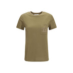 Max Mara Bicolor cotton sportswear top with contrasting panels and comfortable fit, perfect for casual or active wear.