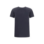 Max Mara black cotton sportswear top with a relaxed fit, featuring a round neckline and subtle branding details.