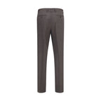 Lardini gray viscose dress pants shown on a hanger, featuring a tailored fit and classic design suitable for formal wear.