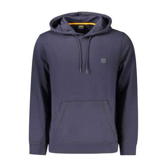 Hugo Boss Blue Cotton Men's Hoodie Hugo Boss