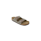 Birkenstock Gray Synthetic Flat Sandals - Eljoys Fashion 
