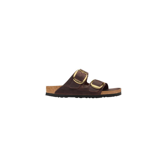 Birkenstock Brown Leather Flat Sandals Birkenstock
