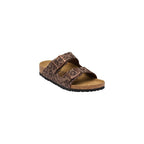 Birkenstock Brown Synthetic Flat Sandals