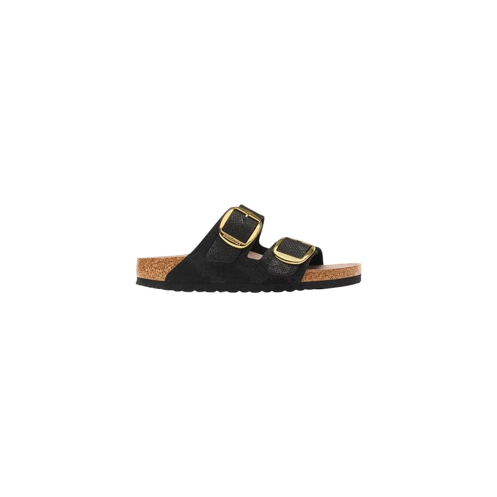 Birkenstock Black Synthetic Flat Sandals Birkenstock