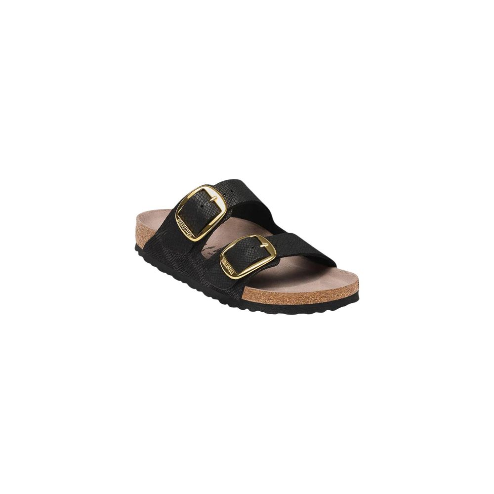 Birkenstock Black Synthetic Flat Sandals Birkenstock