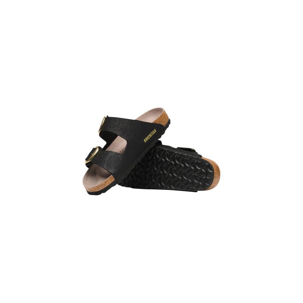 Birkenstock Black Synthetic Flat Sandals Birkenstock