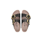Birkenstock Black Synthetic Flat Sandals - Eljoys Fashion 
