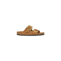 Birkenstock Brown Leather Flat Sandals Birkenstock
