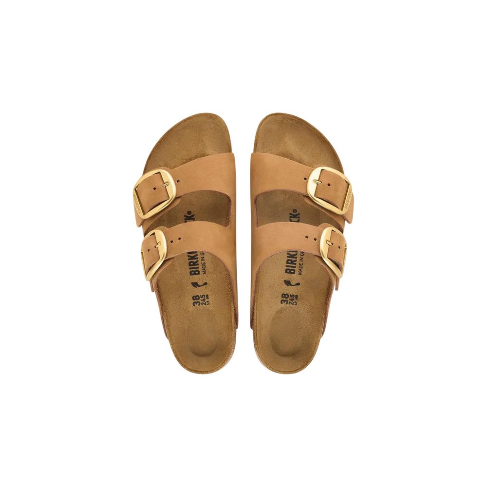 Birkenstock Brown Leather Flat Sandals Birkenstock