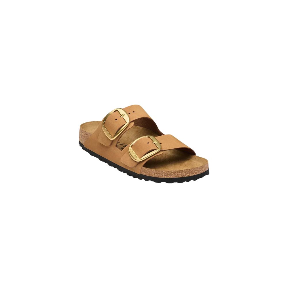 Birkenstock Brown Leather Flat Sandals Birkenstock