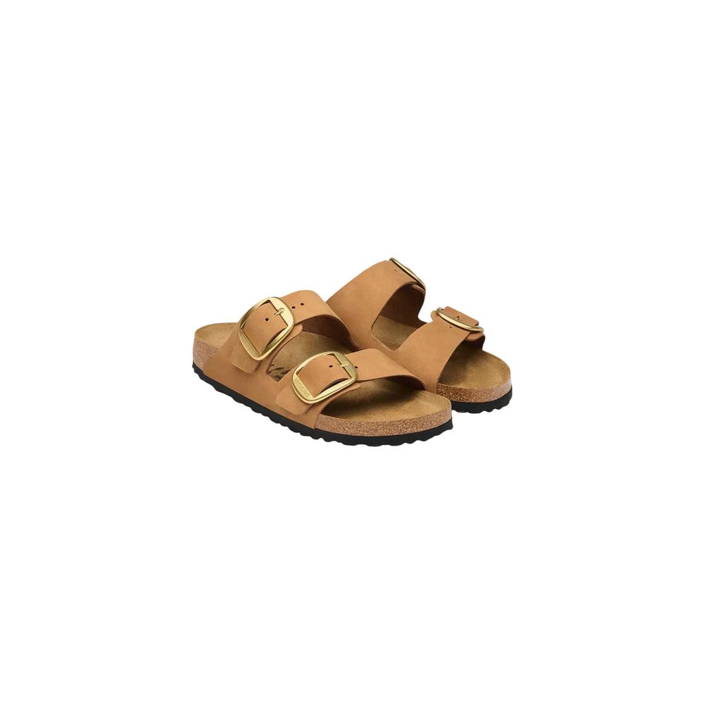 Birkenstock Brown Leather Flat Sandals Birkenstock