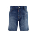 Dsquared² Blue Cotton Bermuda Shorts - Eljoys Fashion 