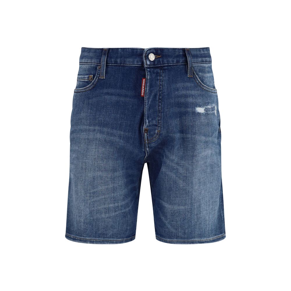 Dsquared² Blue Cotton Bermuda Shorts - Eljoys Fashion 