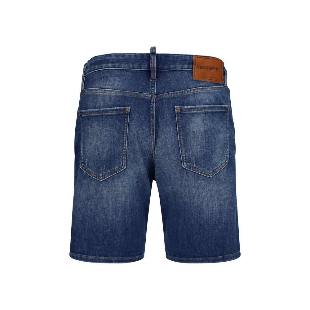 Dsquared² Blue Cotton Bermuda Shorts - Eljoys Fashion 
