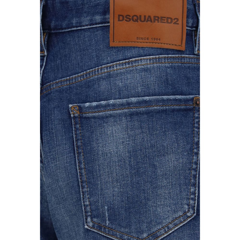 Dsquared² Blue Cotton Bermuda Shorts - Eljoys Fashion 