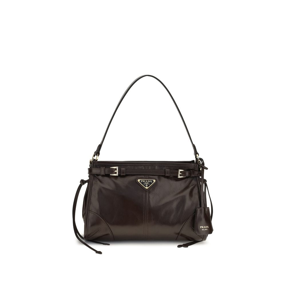Prada Brown Calf Leather Bos Taurus Handbag Prada