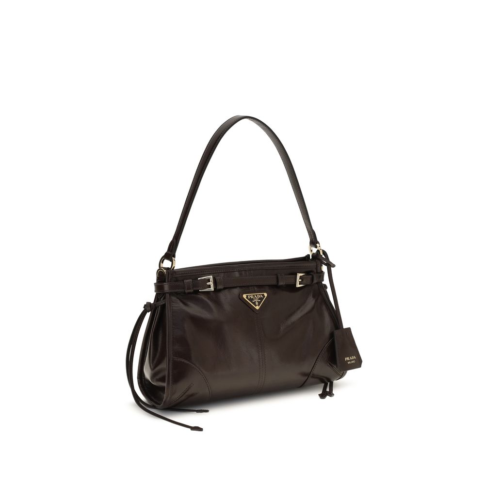 Prada Brown Calf Leather Bos Taurus Handbag Prada
