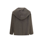 Khaite Bicolor Wool Oves Aries Full-Length Jacket