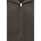 Khaite Bicolor Wool Oves Aries Full-Length Jacket