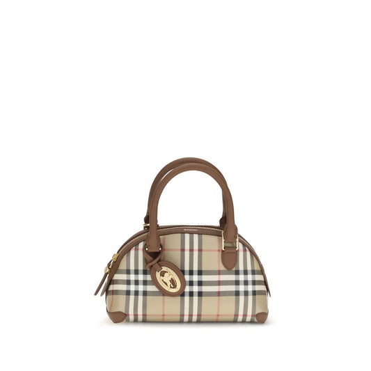 Burberry Beige Canvas Handbag Burberry