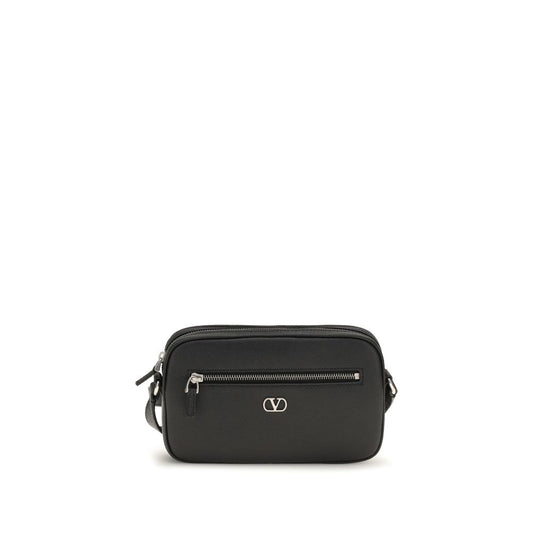 Valentino Garavani Black Calf Leather Bos Taurus Wallet Valentino Garavani