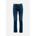 Gas Blue Cotton Straight-Leg Jeans