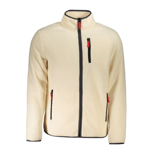 Norway 1963 Beige Polyester Men Sweater with Multiple Pockets Norway 1963