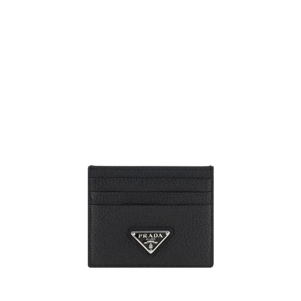 Prada Black Calf Leather Bos Taurus Wallet Prada