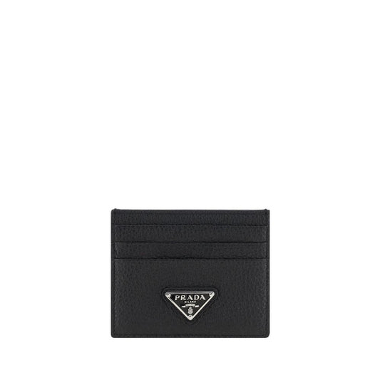 Prada Black Calf Leather Bos Taurus Wallet Prada