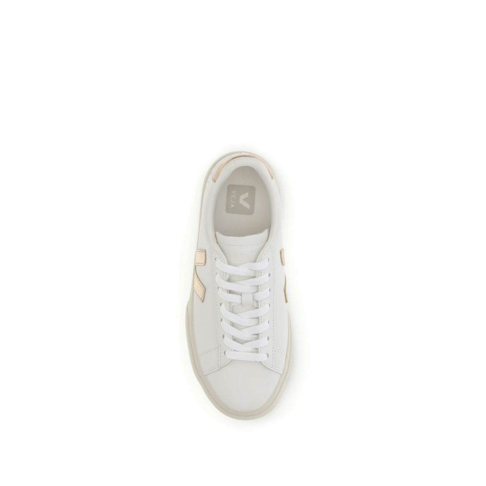 Veja White Calf Leather Bos Taurus Low Top Sneakers Veja