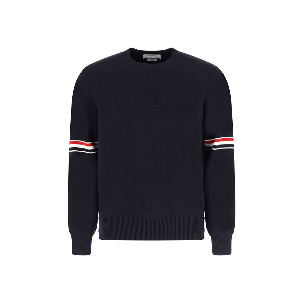 Thom Browne Blue Cotton Sweatshirt Thom Browne
