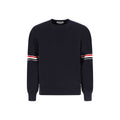 Thom Browne Blue Cotton Sweatshirt Thom Browne