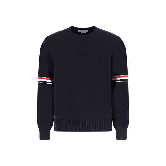 Thom Browne Blue Cotton Sweatshirt Thom Browne