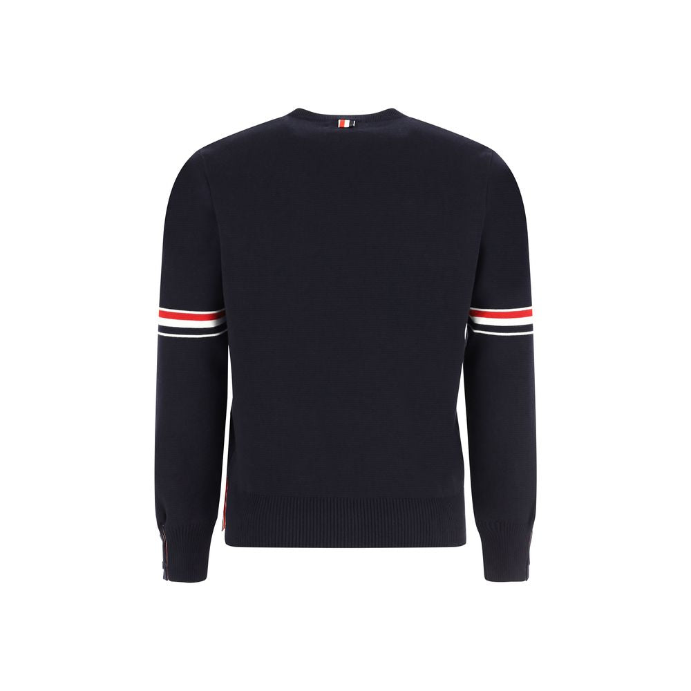 Thom Browne Blue Cotton Sweatshirt Thom Browne