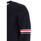 Thom Browne Blue Cotton Sweatshirt Thom Browne