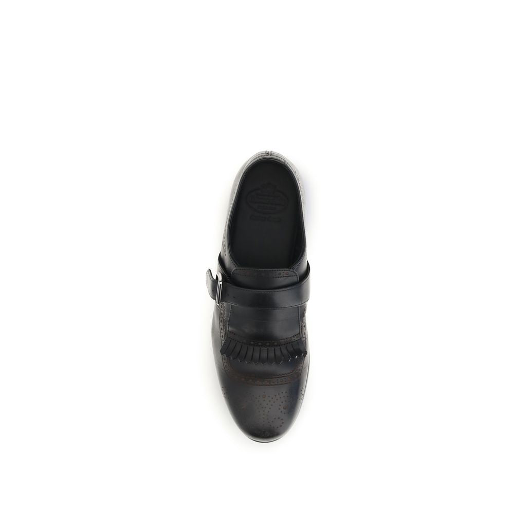 Church's Black Calf Leather Bos Taurus Slip-On Loafers