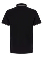 Stone Island Black Cotton Polo Shirt - Eljoys Fashion 