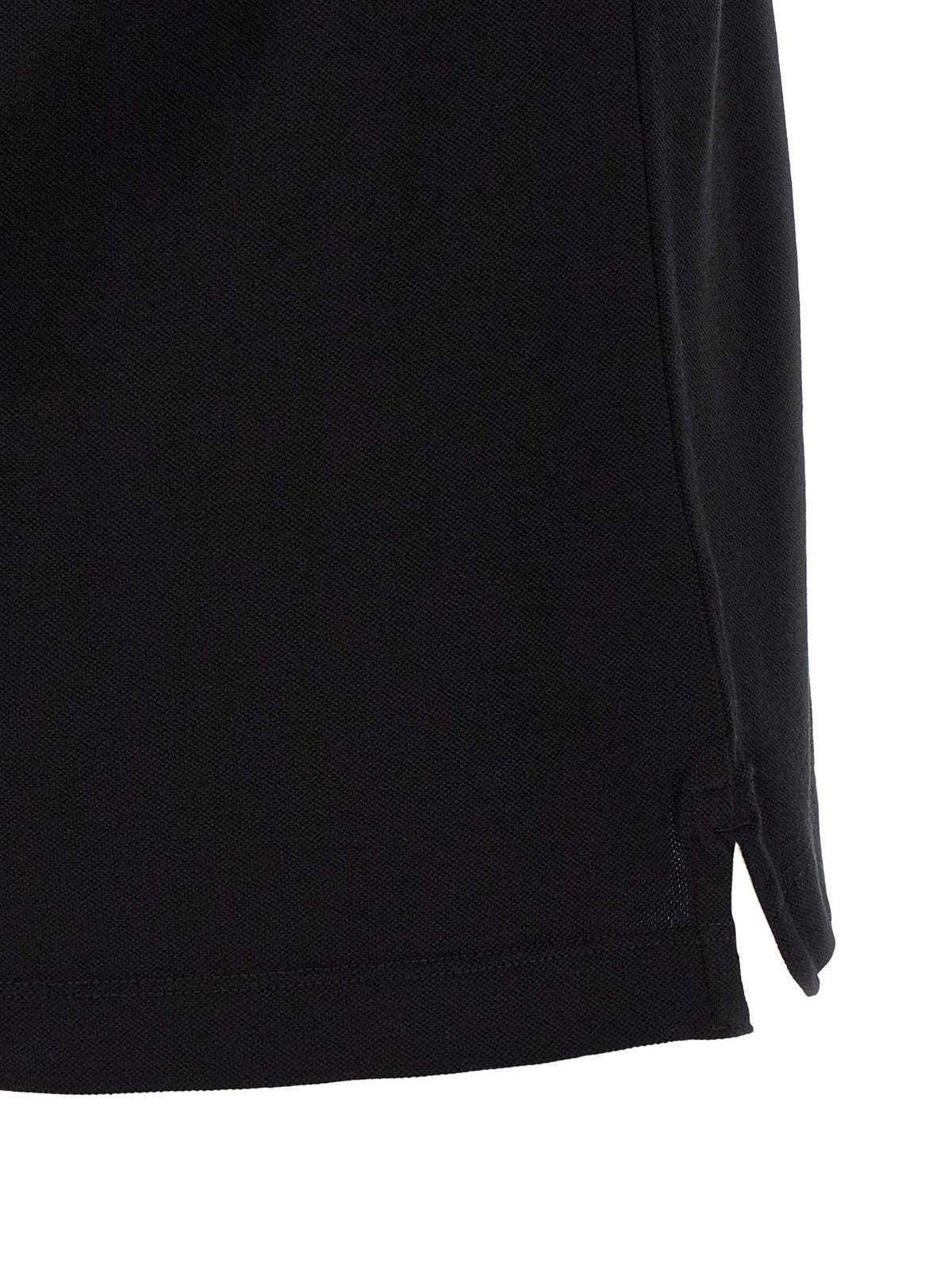 Stone Island Black Cotton Polo Shirt - Eljoys Fashion 