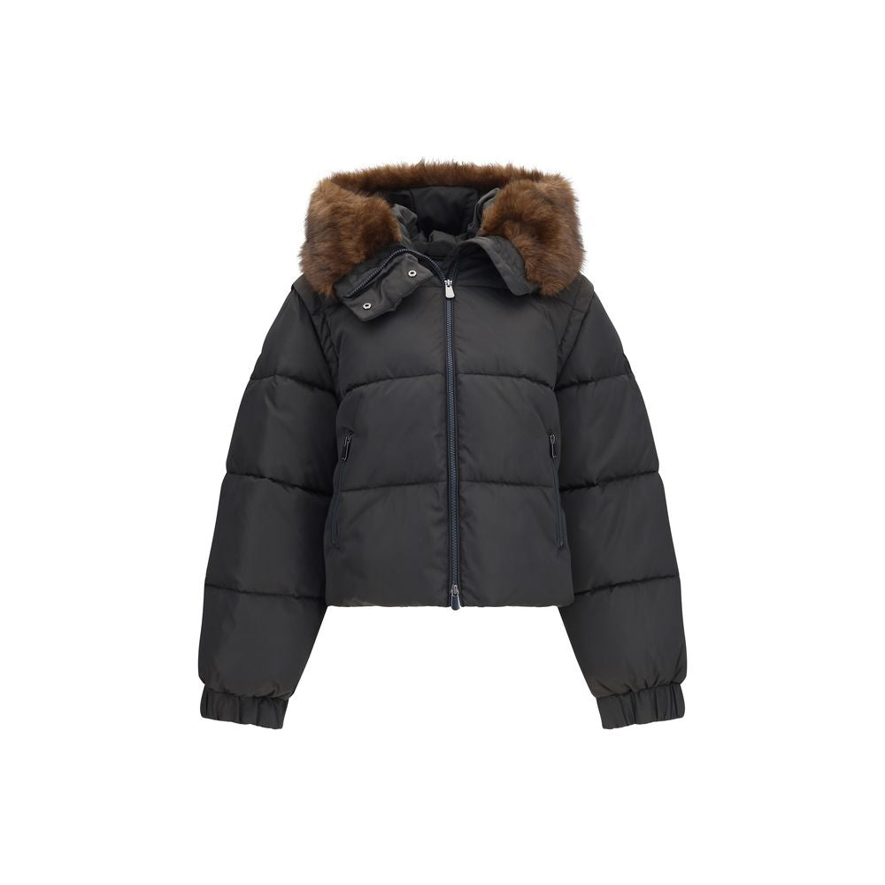PINKO Brown Goose Down Full-Length Jacket PINKO