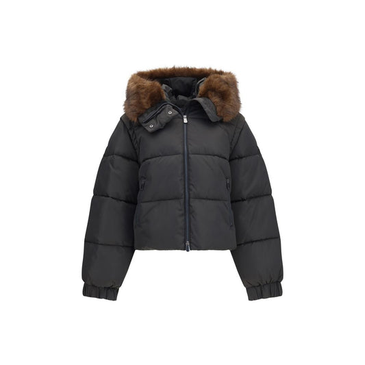 PINKO Brown Goose Down Full-Length Jacket PINKO