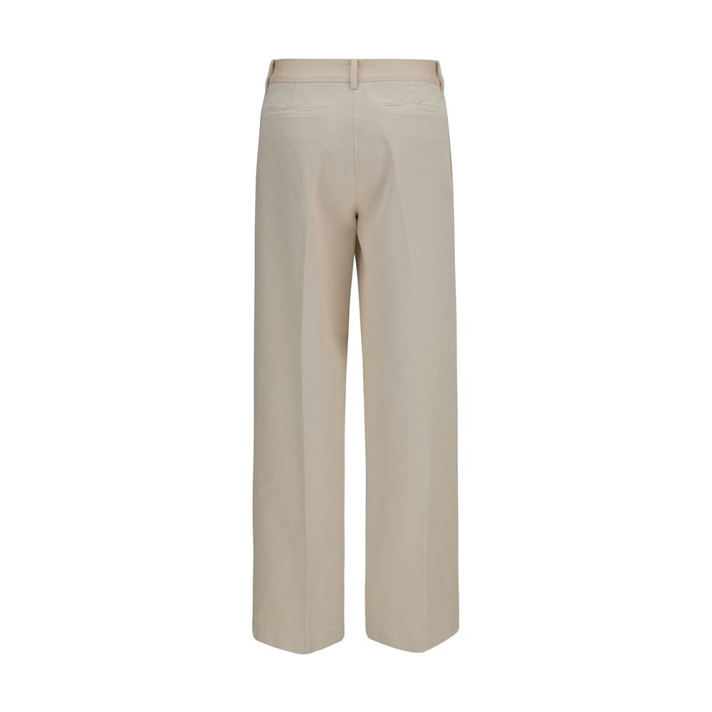 Forte_Forte Beige Cotton Chino Pants Forte_Forte