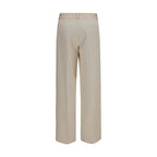 Forte_Forte Beige Cotton Chino Pants Forte_Forte