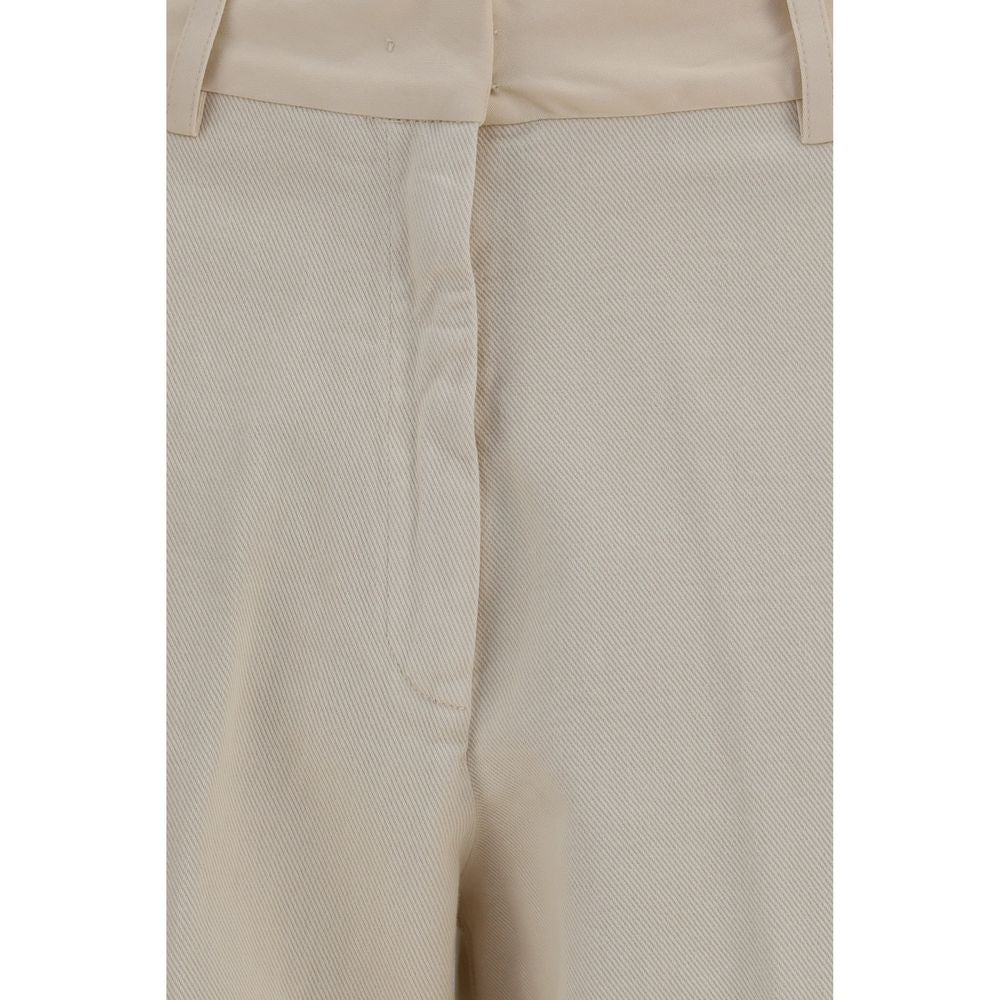 Forte_Forte Beige Cotton Chino Pants Forte_Forte