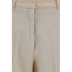 Forte_Forte Beige Cotton Chino Pants Forte_Forte