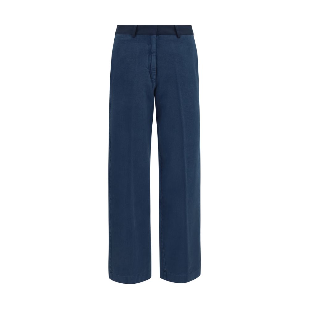 Forte_Forte Blue Cotton Chino Pants Forte_Forte