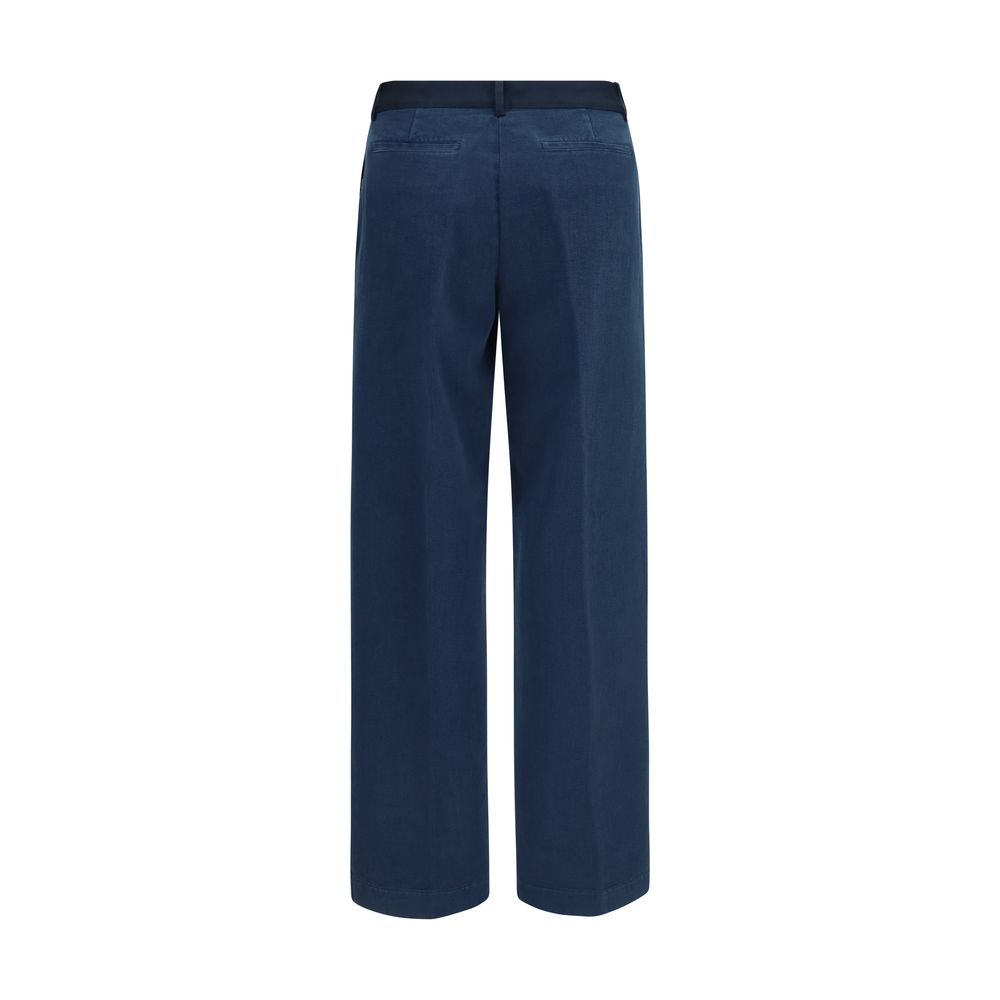 Forte_Forte Blue Cotton Chino Pants Forte_Forte
