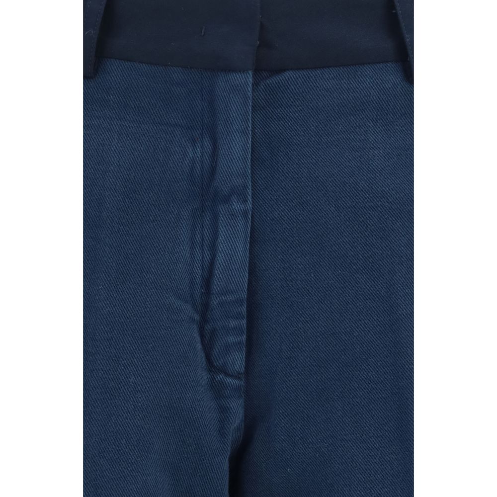 Forte_Forte Blue Cotton Chino Pants Forte_Forte