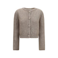 Forte_Forte Beige Silk Cardigan Forte_Forte